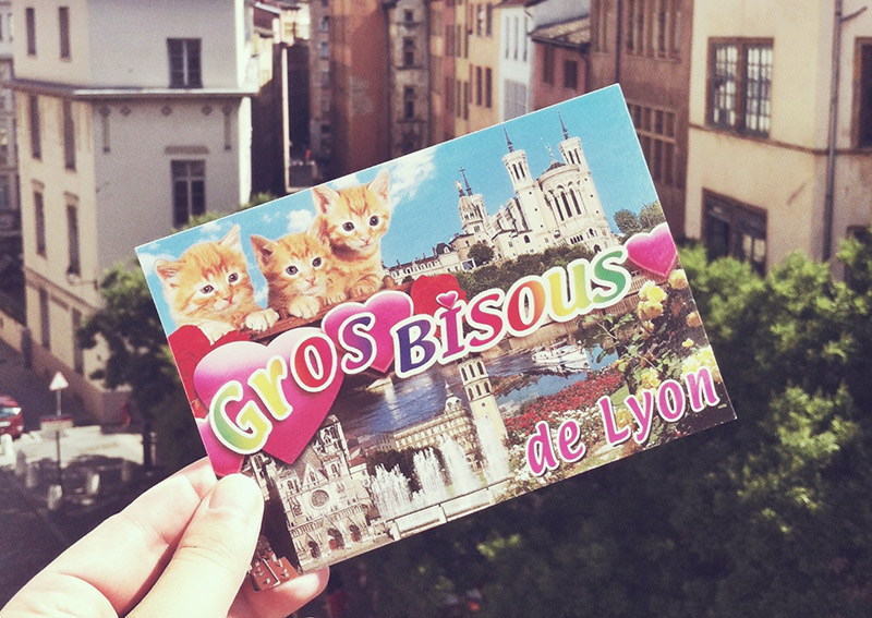 Lyon Souvenirs Postkarte