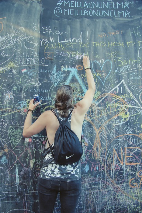 Flow Festival Helsinki 2015 Niederwipper Kreidetafel