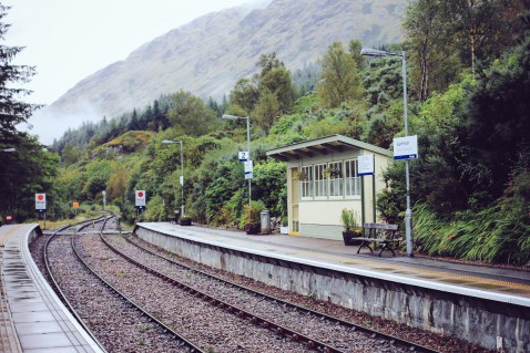Schottland Glenfinnan Station Jacobite Steam Train Smaracuja