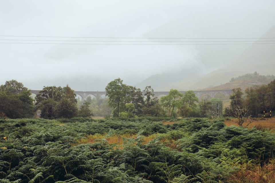 Schottland Glenfinnan Viaduct Harry Potter Zug