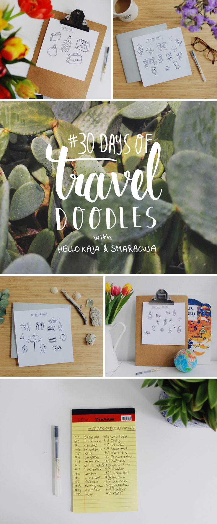 30DaysOfTravelDoodles: The 30 day drawing Challenge on Instagram - join us for one sketch a day for a month!