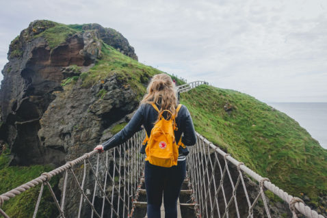 Carrick-a-Rede Rope Bridge Hängebrücke Nordirland 