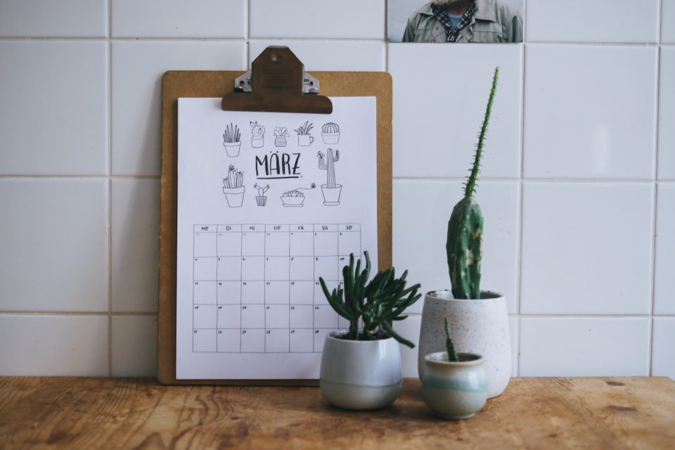 Kalender 2020 Freebie Download Printable