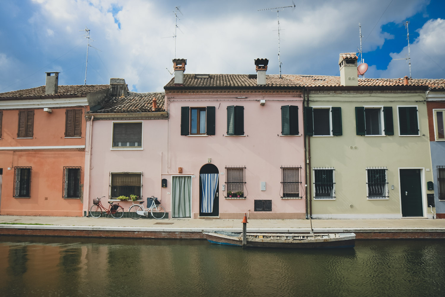 Comacchio Podelta Emilia Romagna Italien