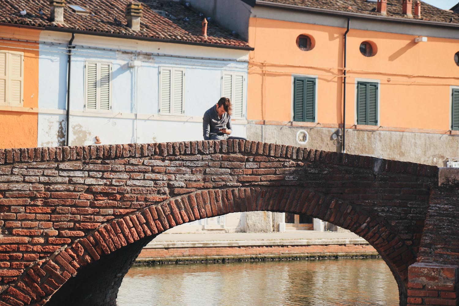 Comacchio Podelta Emilia Romagna Italien