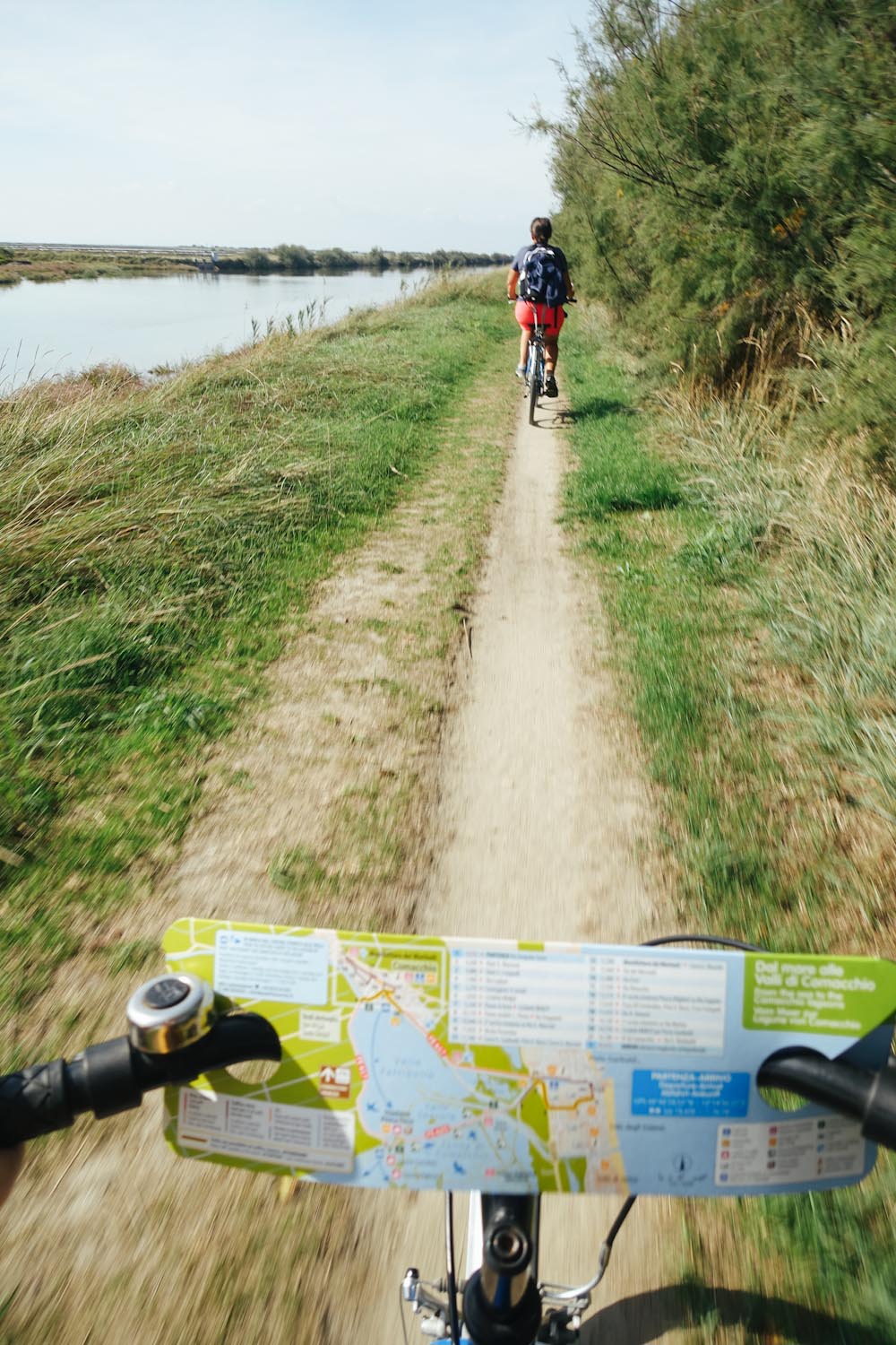 Fahrradtour Podelta Comacchio Italien